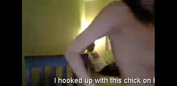  Horny amateur couple having sex on cam
